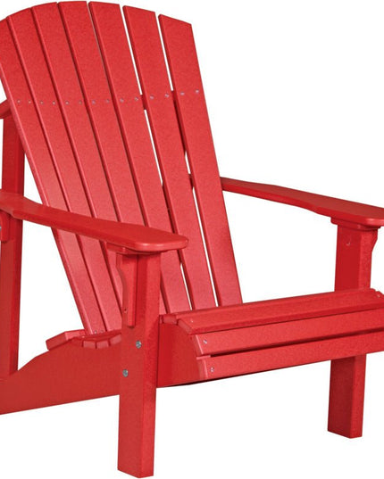 LuxCraft Poly Deluxe Adirondack Chair Red