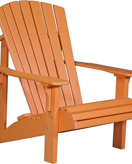 LuxCraft Poly Deluxe Adirondack Chair Tangerine