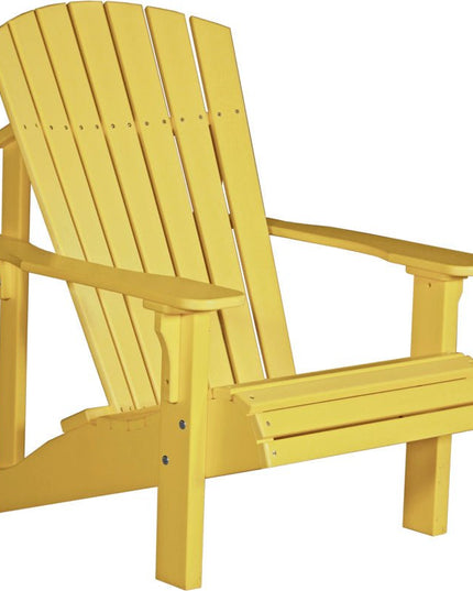 LuxCraft Poly Deluxe Adirondack Chair Yellow