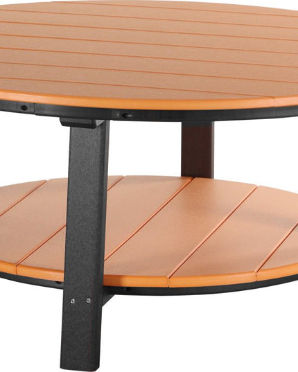 LuxCraft Poly Deluxe Conversation Table (Tangerine & Black)