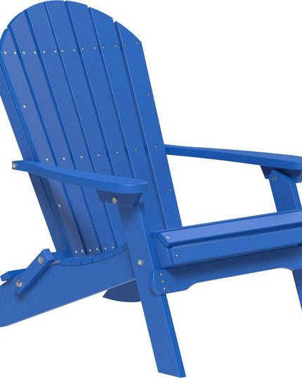 LuxCraft Folding Adirondack Chair Blue
