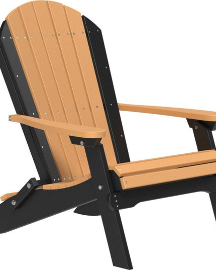 LuxCraft Folding Adirondack Chair Cedar & Black
