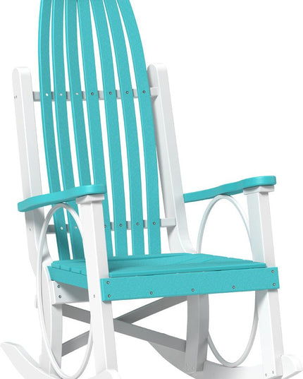 LuxCraft Grandpa's Rocker Aruba Blue & White
