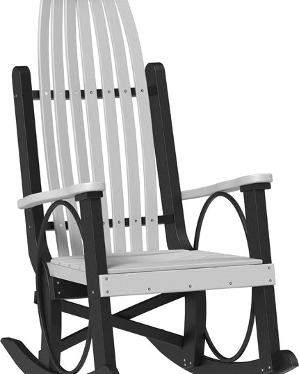 LuxCraft Grandpa's Rocker Dove Gray & Black
