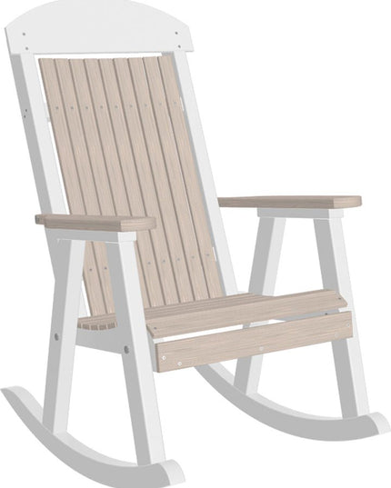 LuxCraft Porch Rocker Birch & White