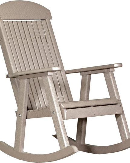 LuxCraft Porch Rocker Weatherwood
