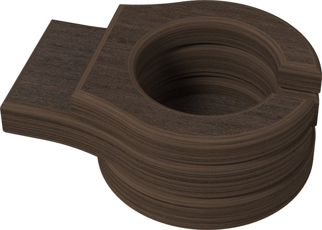 Poly Stationary Cup Holder (Brazilian Walnut).