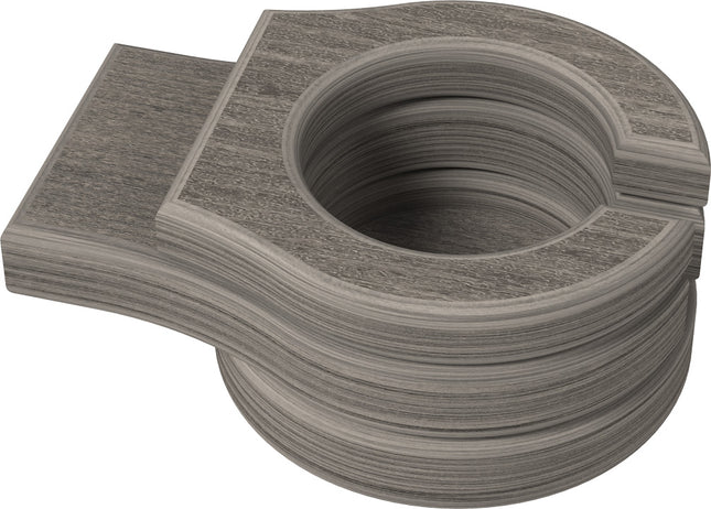 Poly Stationary Cup Holder (Coastal Gray).