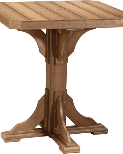 Poly 41" Square Table (Antique Mahogany) Bar Height