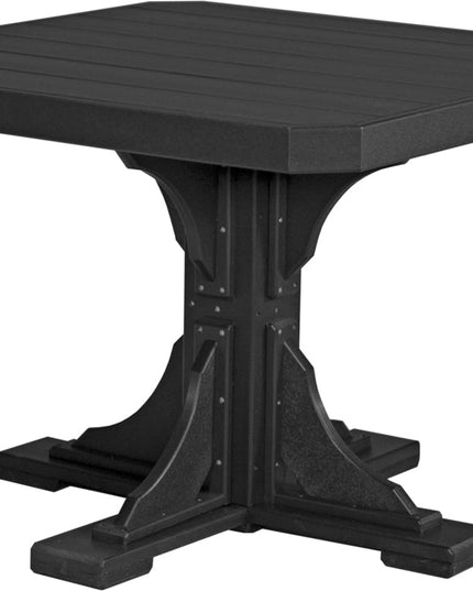Poly 41" Square Table (Black) Dining Height