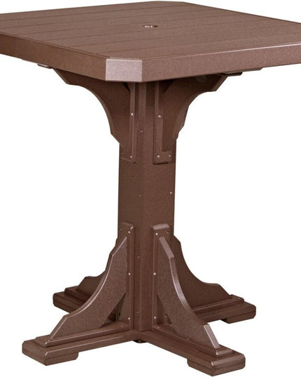Poly 41" Square Table (Chestnut Brown) Bar Height