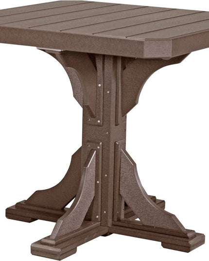 Poly 41" Square Table (Chestnut Brown) Counter Height