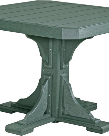 Poly 41" Square Table (Green) Dining Height