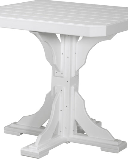 Poly 41" Square Table (White) Counter Height