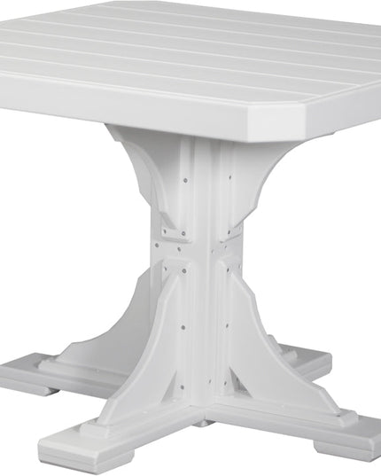 Poly 41" Square Table (White) Dining Height
