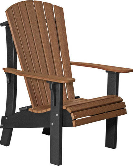 LuxCraft Royal Adirondack Chair Antique Mahogany & Black