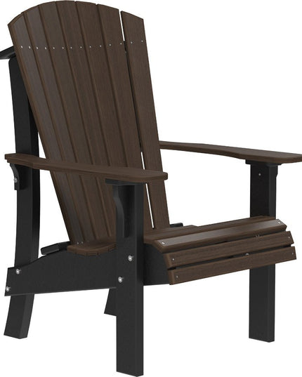 LuxCraft Royal Adirondack Chair Brazilian Walnut & Black
