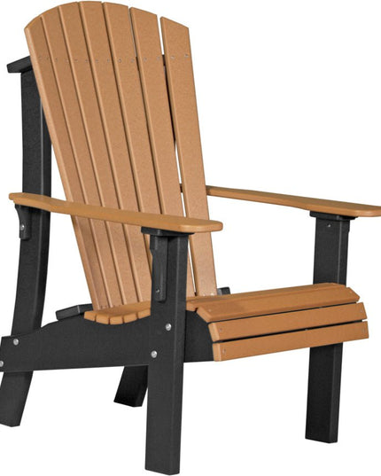 LuxCraft Royal Adirondack Chair Dove Cedar & Black
