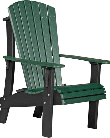 LuxCraft Royal Adirondack Chair Green & Black