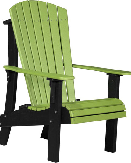 LuxCraft Royal Adirondack Chair Lime Green & Black
