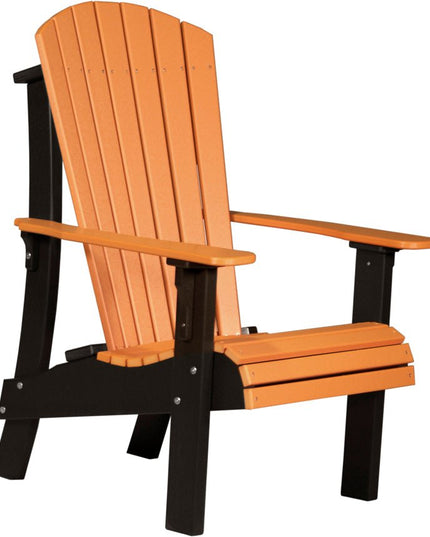 LuxCraft Royal Adirondack Chair Tangerine & Black