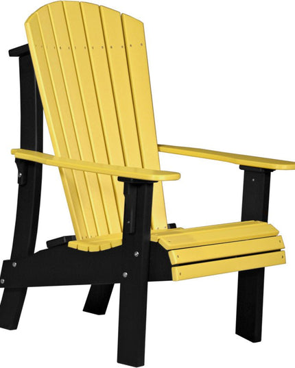 LuxCraft Royal Adirondack Chair Yellow & Black