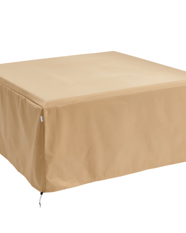 Durable Outdoor Fire Table Polyester Cover 52x32.83-Inches