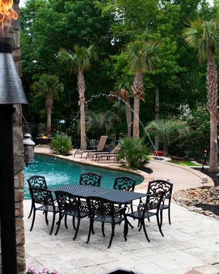 Stylish Black Outdoor TK Torch with Adjustable Flame