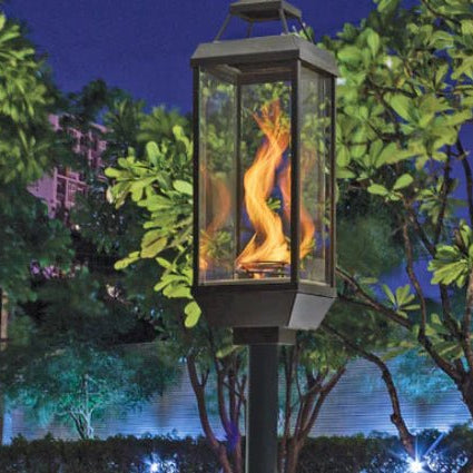 Elegant Tempest Outdoor Gas Lantern 20K with Manual Igniter