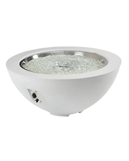 30" Round Fire Bowl White - Cove