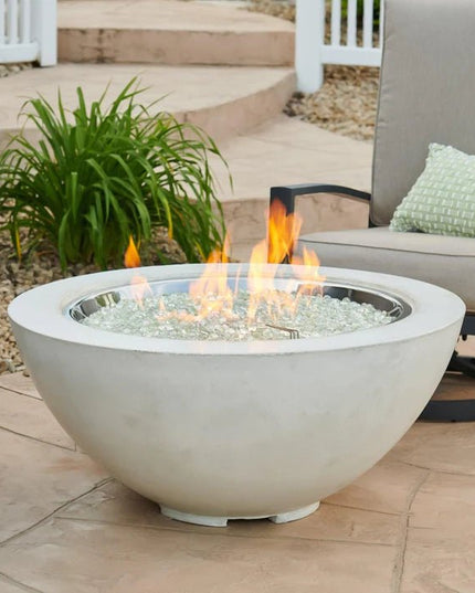 30" Round Fire Bowl White - Cove