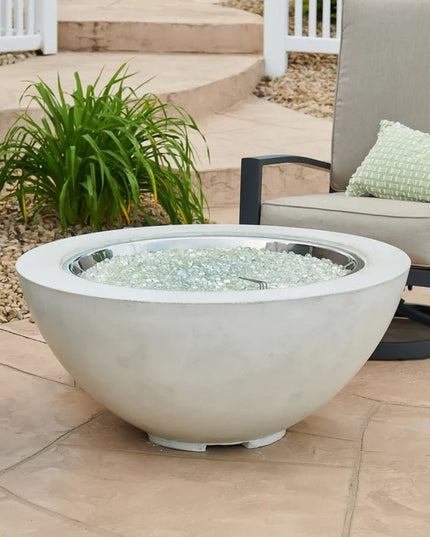 30" Round Fire Bowl White - Cove