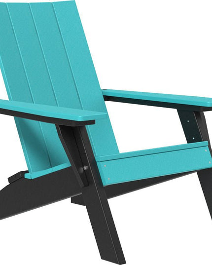 LuxCraft Urban Adirondack Chair Aruba Blue & Black