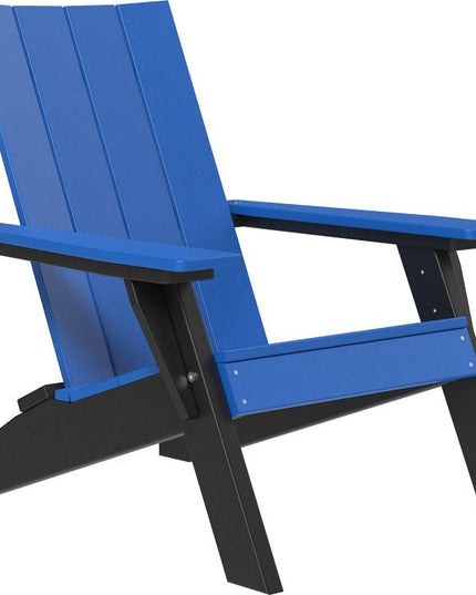 LuxCraft Urban Adirondack Chair Blue & Black