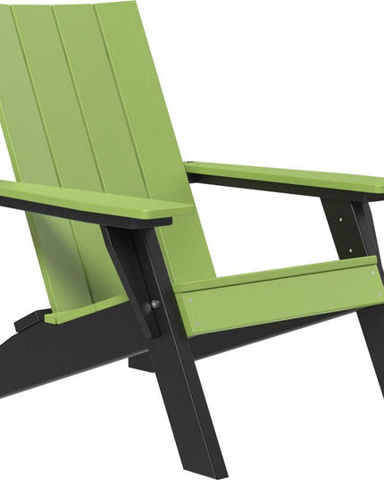 LuxCraft Urban Adirondack Chair Lime Green & Black