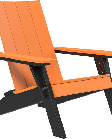 LuxCraft Urban Adirondack Chair Tangerine & Black