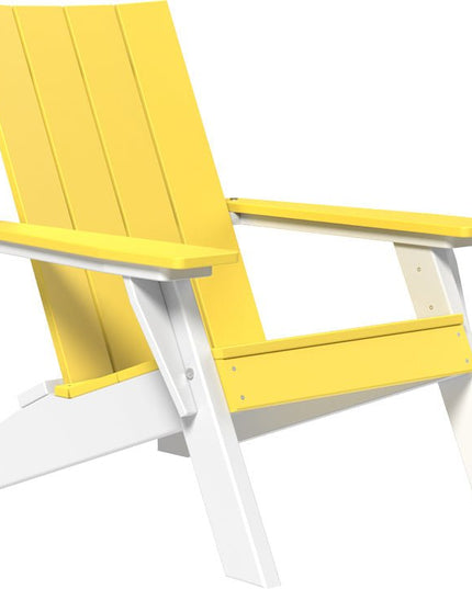 LuxCraft Urban Adirondack Chair Yellow & White