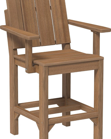 LuxCraft Urban Arm Chair (Counter Height) Antique Mahogany