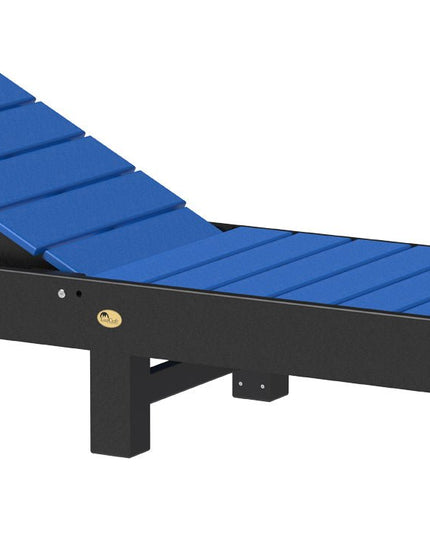 LuxCraft Urban Chaise Lounge Blue & Black