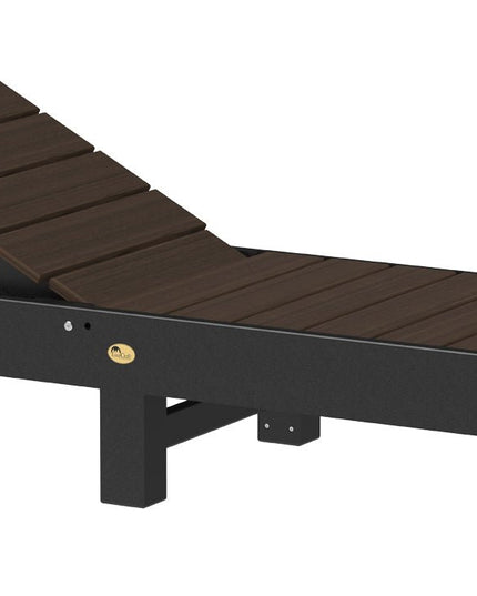 LuxCraft Urban Chaise Lounge Brazxilian Walnut & Black