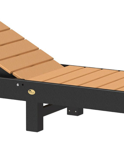 LuxCraft Urban Chaise Lounge Cedar & Black