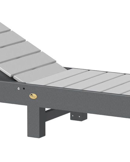 LuxCraft Urban Chaise Lounge Dove Gray & Slate