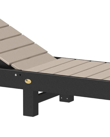LuxCraft Urban Chaise Lounge Dove Gray & Black
