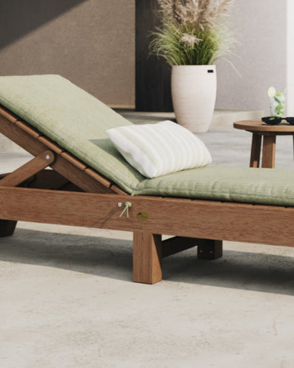 LuxCraft Lumbar Cushion in Solana Seagull featured on  Chaise Lounge