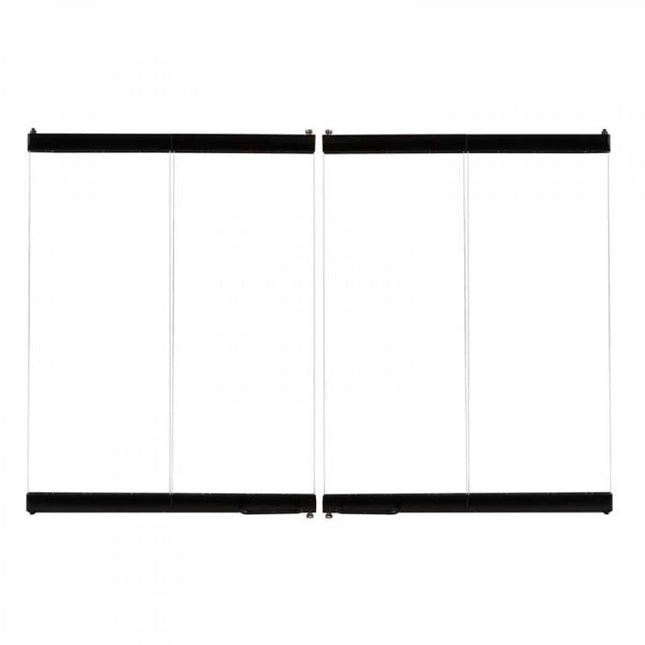 Superior 42-Inch Black Finish Standard Bi-Fold Glass Doors