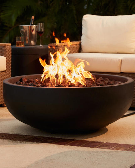 Blaze 38-Inch Round Fire Bowl with High BTU Output