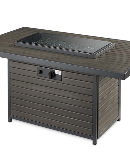 Stylish Brooks 30.75x50 Gas Fire Pit Table for Patios