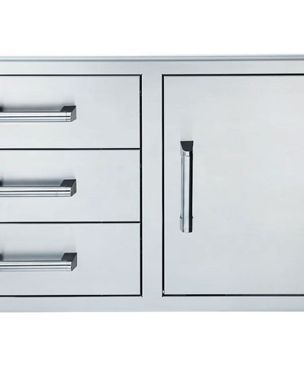 Broilmaster 42-Inch Single Door with Triple Drawer Combo