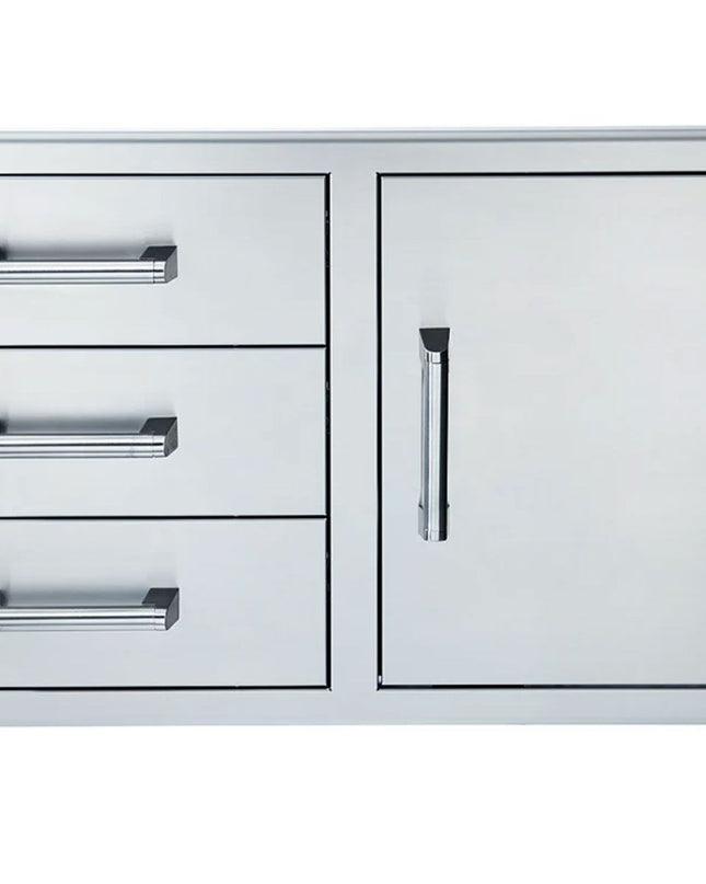 Broilmaster 42-Inch Single Door with Triple Drawer Combo