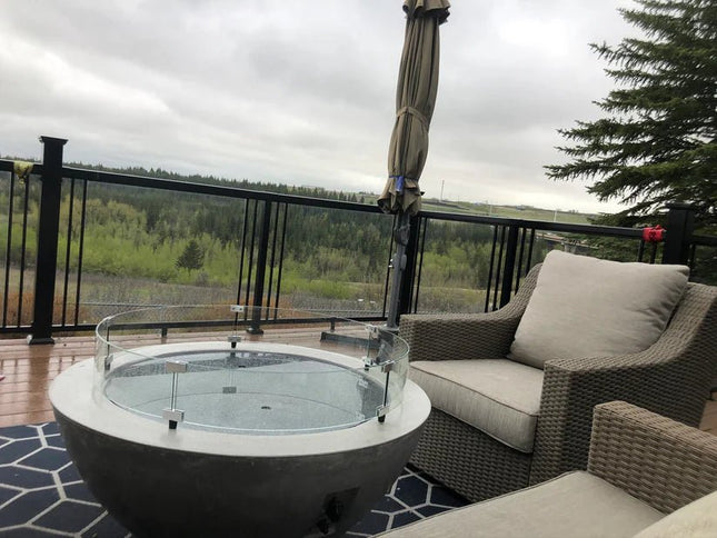 30" Round Fire Bowl Midnight Mis - Cove